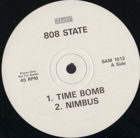 808 State : Time Bomb / Nimbus / Reaper Repo (12", Promo)