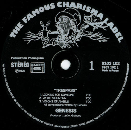 Genesis - Trespass (LP, Album, RE, Sma) - De Platen Aap – Vinylwinkel in Brielle & online webshop voor muziekliefhebbers