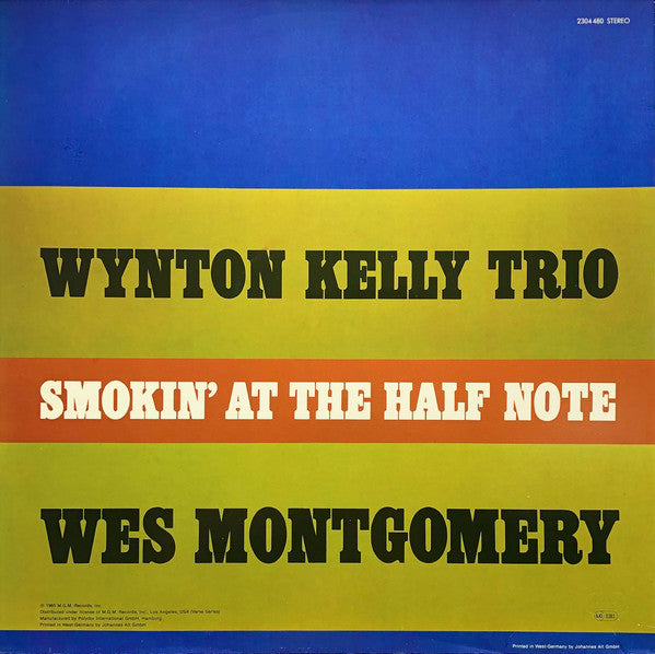 Wynton Kelly Trio / Wes Montgomery : Smokin' At The Half Note (LP, Album, RE, Gat)