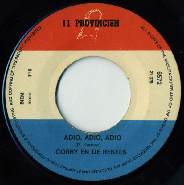 Corry En De Rekels - Huilen Is Voor Jou Te Laat (7", Mono) - De Platen Aap – Vinylwinkel in Brielle & online webshop voor muziekliefhebbers