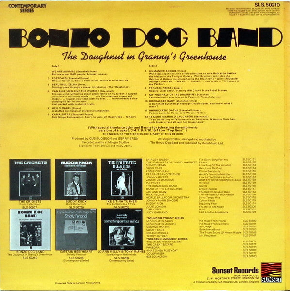 Bonzo Dog Band* : The Doughnut In Granny's Greenhouse (LP, Album, RE)