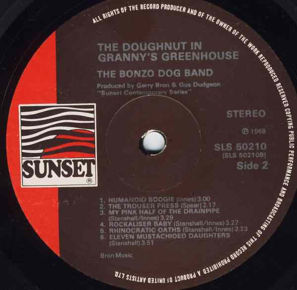 Bonzo Dog Band* : The Doughnut In Granny's Greenhouse (LP, Album, RE)