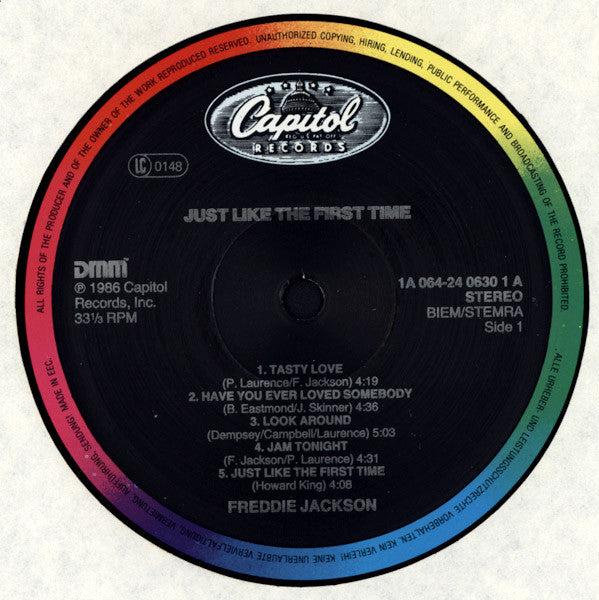 Freddie Jackson : Just Like The First Time (LP, Album)