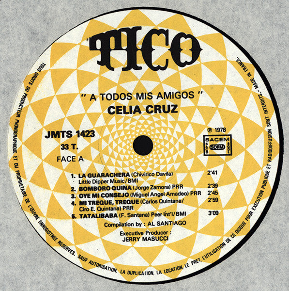 Celia Cruz : A Todos Mis Amigos (LP, Comp)