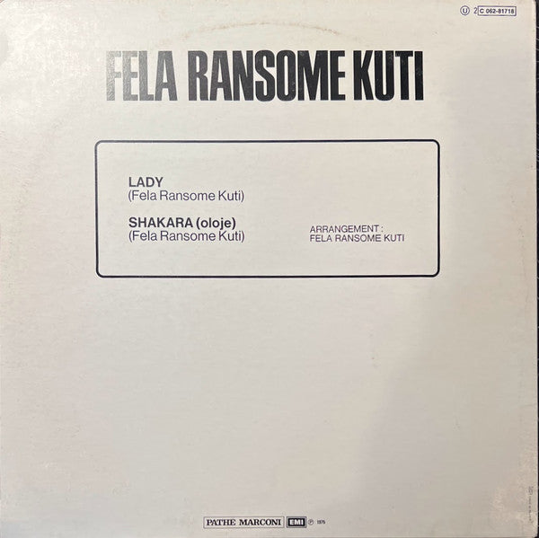 Fela Ransome Kuti* : Lady / Shakara (LP, Album, RE)