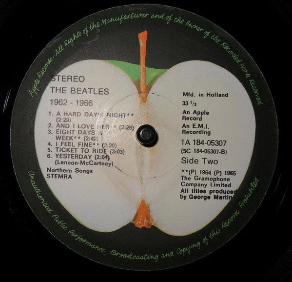 The Beatles : 1962-1966 (2xLP, Comp, RE, Gat)