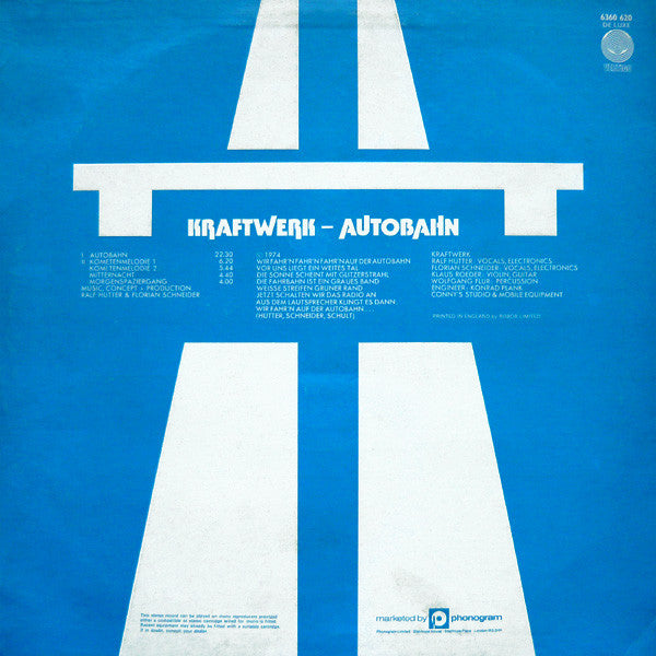Kraftwerk : Autobahn (LP, Album, RP, Emb)