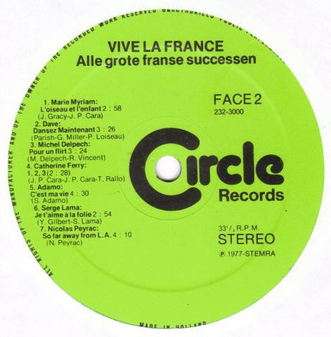 Various : Vive La France - Alle Grote Franse Successen (2xLP, Comp, Gat)