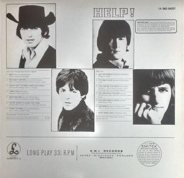 The Beatles : Help! (LP, Album, RE)