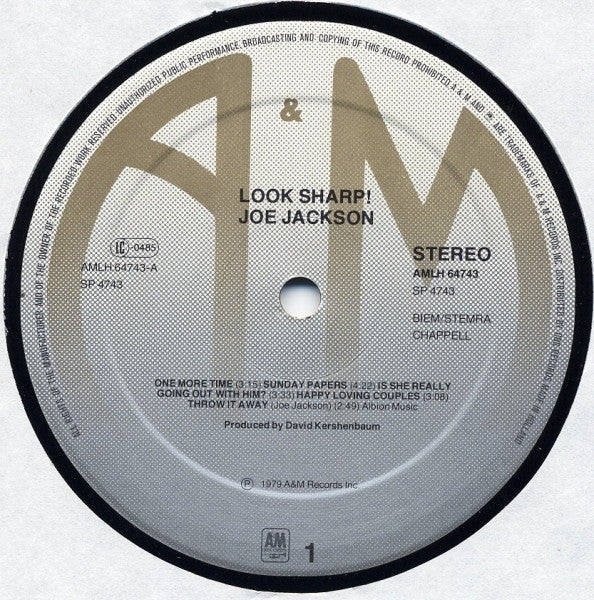 Joe Jackson : Look Sharp! (LP,Album)