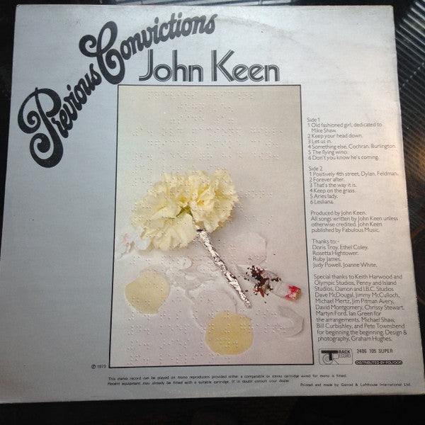 Speedy Keen* : Previous Convictions (LP, Album)
