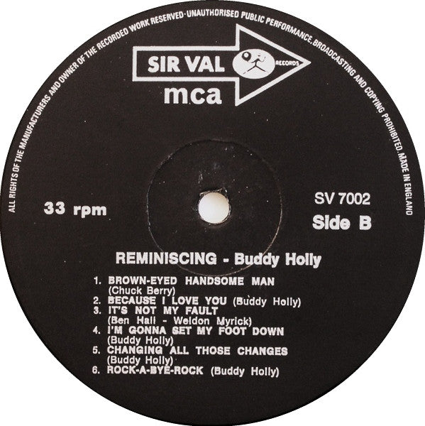 Buddy Holly : Reminiscing (LP)