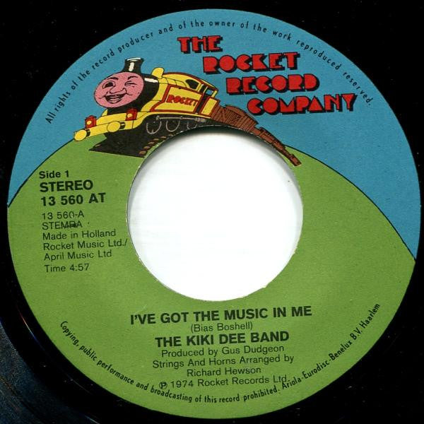 The Kiki Dee Band - I've Got The Music In Me (7", Single) - De Platen Aap – Vinylwinkel in Brielle & online webshop voor muziekliefhebbers