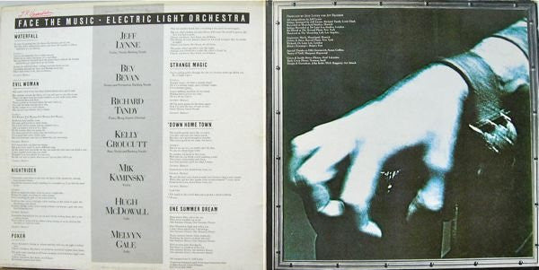Electric Light Orchestra : Face The Music (LP, Album, Gat)