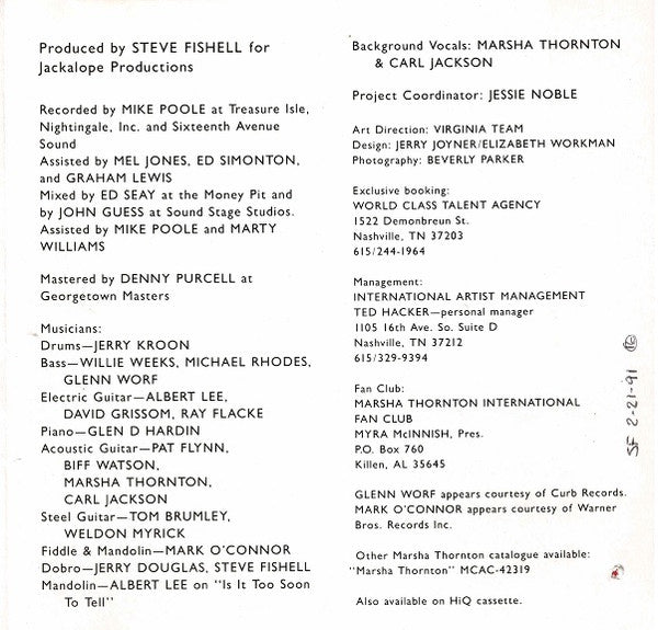 Marsha Thornton - Maybe The Moon Will Shine (CD, Album) - De Platen Aap – Vinylwinkel in Brielle & online webshop voor muziekliefhebbers