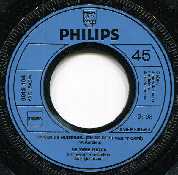 De Twee Pinten : Als Ik Jou Kus  (7", Single, Inj)