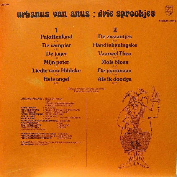 Urbanus : Drie Sprookjes (LP,Album)