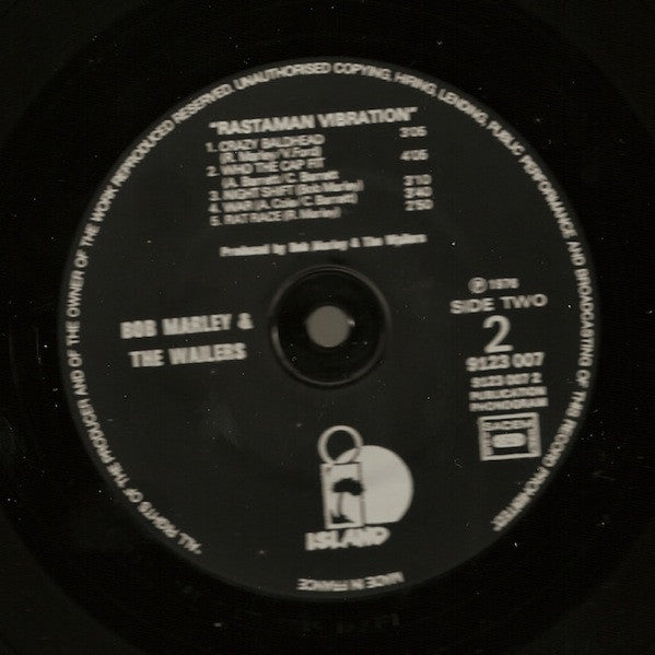 Bob Marley & The Wailers : Rastaman Vibration (LP, Album, RE, Gat)