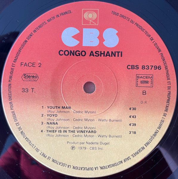 Congo* : Congo Ashanti (LP, Album)