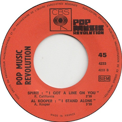 Various : Pop Music Revolution (7", EP)