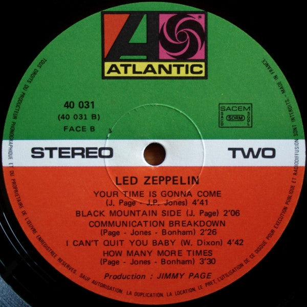 Led Zeppelin : Led Zeppelin (LP, Album, RE)