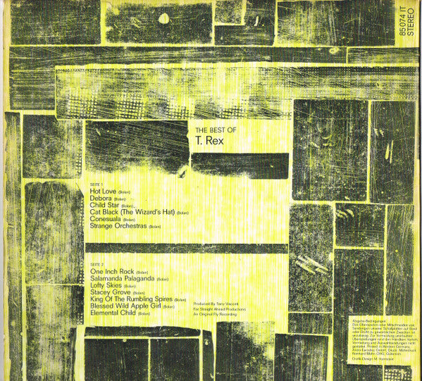 T. Rex : The Best Of T. Rex (LP, Comp)