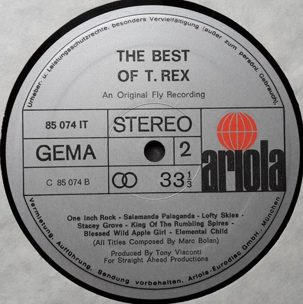 T. Rex : The Best Of T. Rex (LP, Comp)