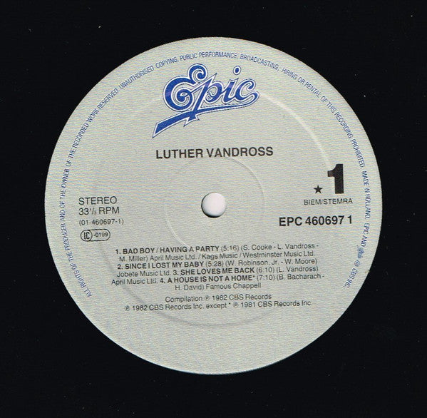 Luther Vandross : Forever, For Always, For Love (LP, Album)