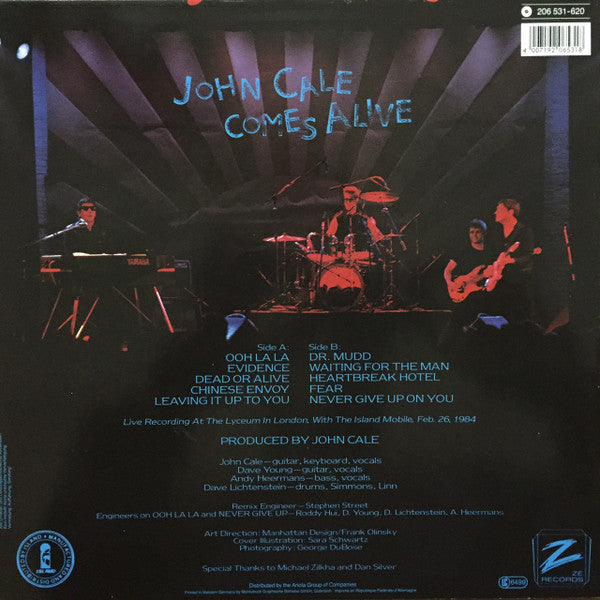 John Cale : John Cale Comes Alive (LP, Album)