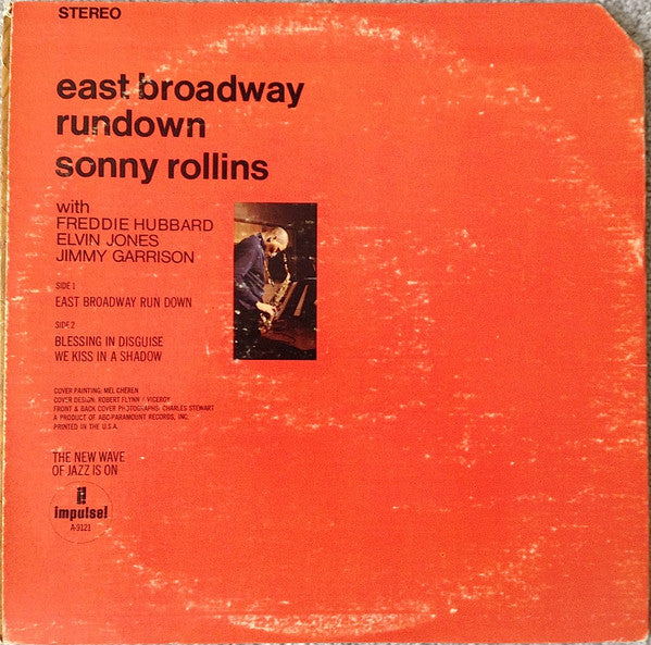Sonny Rollins : East Broadway Run Down (LP, Album, RE)