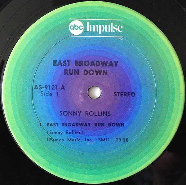 Sonny Rollins : East Broadway Run Down (LP, Album, RE)
