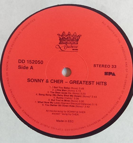 Sonny & Cher : Greatest Hits (LP, Comp)