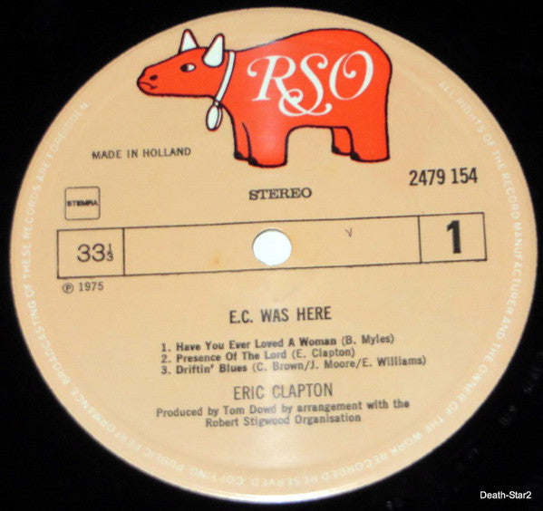 Eric Clapton : E.C. Was Here (LP, Album)