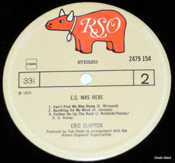 Eric Clapton : E.C. Was Here (LP, Album)