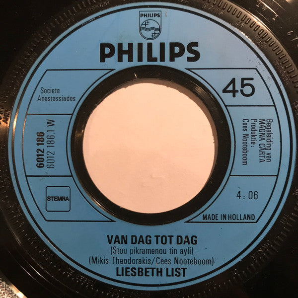 Liesbeth List / Magna Carta : Van Dag Tot Dag (7")