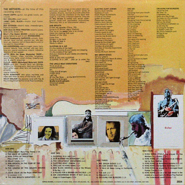 The Mothers Of Invention* : Uncle Meat (2xLP, Album, RE, Jac)