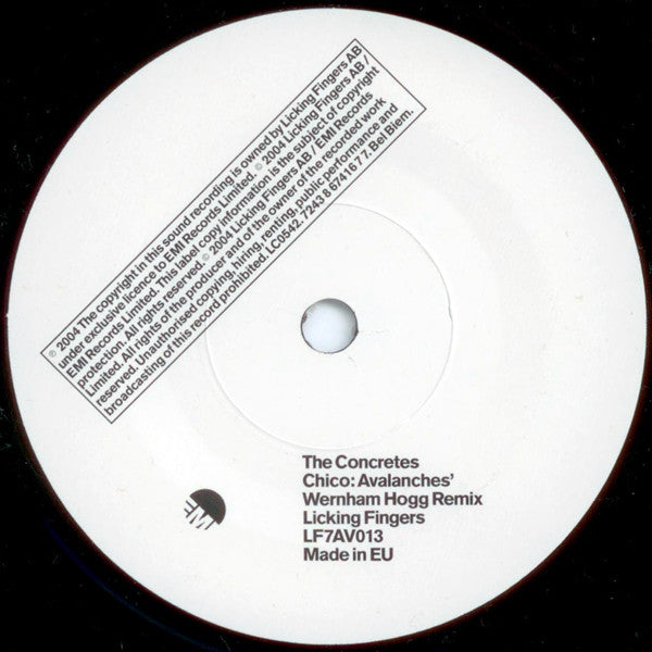 The Concretes - Chico (Avalanches Remix) (7", S/Sided, Etch) - De Platen Aap – Vinylwinkel in Brielle & online webshop voor muziekliefhebbers