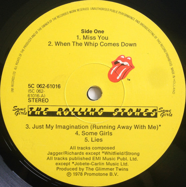 The Rolling Stones : Some Girls (LP, Album, Die)