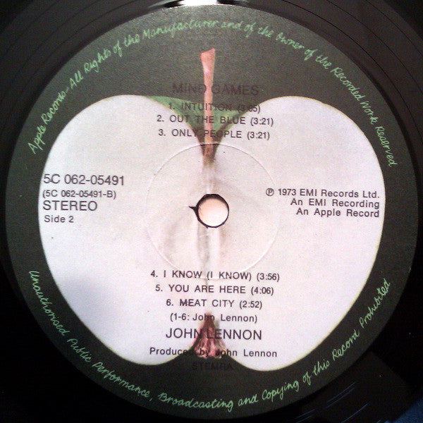John Lennon - Mind Games (LP, Album) - De Platen Aap – Vinylwinkel in Brielle & online webshop voor muziekliefhebbers