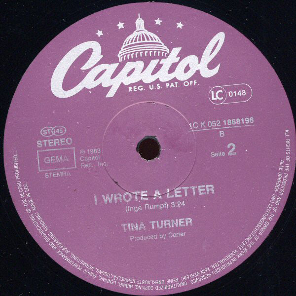 Tina Turner : Let's Stay Together (12", Maxi)