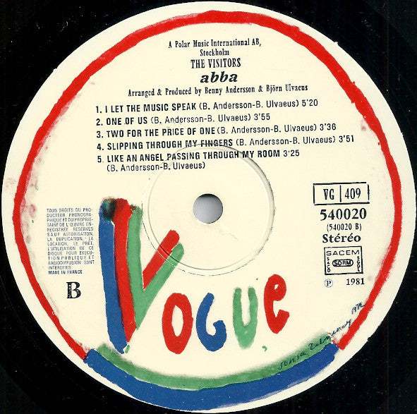 ABBA : The Visitors (LP, Album)