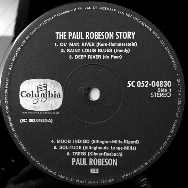 Paul Robeson : The Paul Robeson Story (LP,Compilation,Stereo)