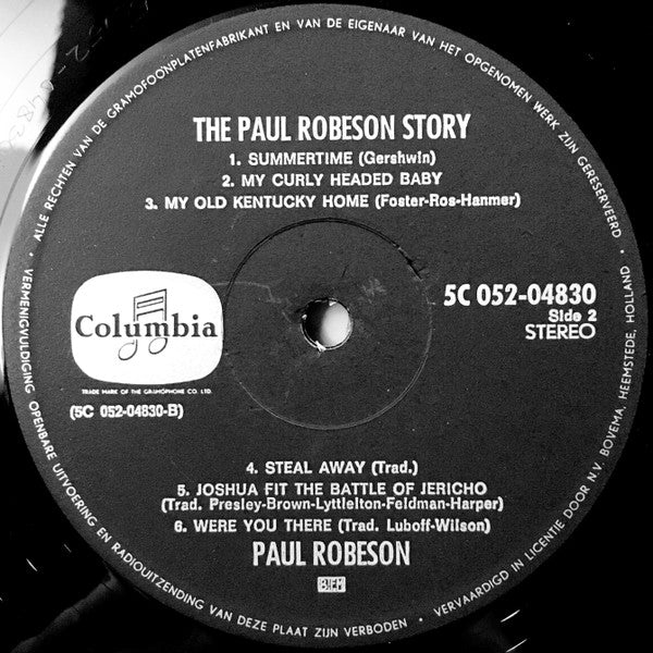 Paul Robeson : The Paul Robeson Story (LP,Compilation,Stereo)