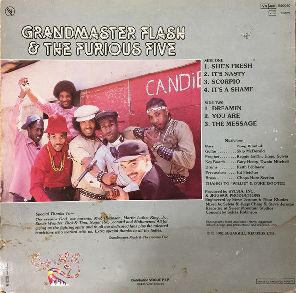 Grandmaster Flash & The Furious Five : The Message (LP, Album)