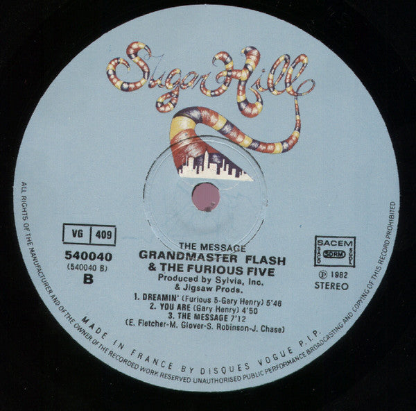 Grandmaster Flash & The Furious Five : The Message (LP, Album)