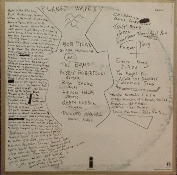 Bob Dylan : Planet Waves (LP, Album)