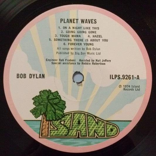 Bob Dylan : Planet Waves (LP, Album)
