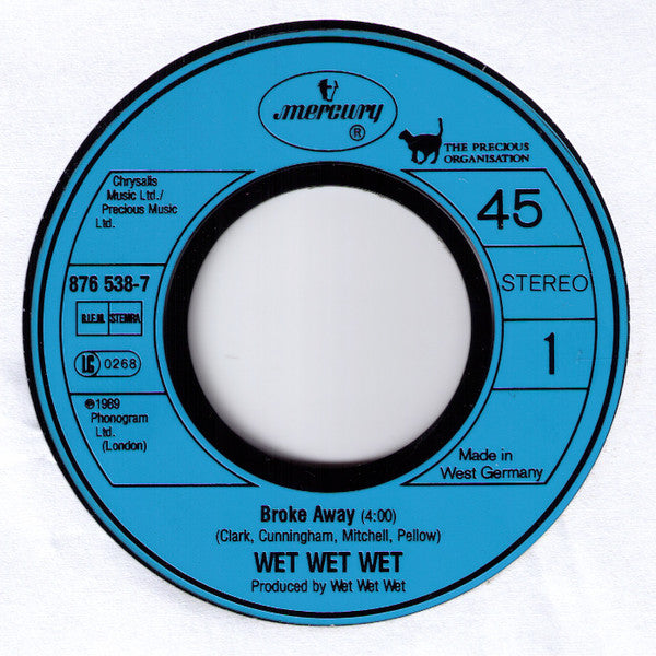 Wet Wet Wet : Broke Away (7", Single)