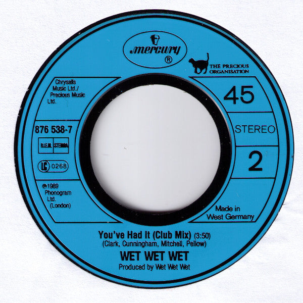 Wet Wet Wet : Broke Away (7", Single)
