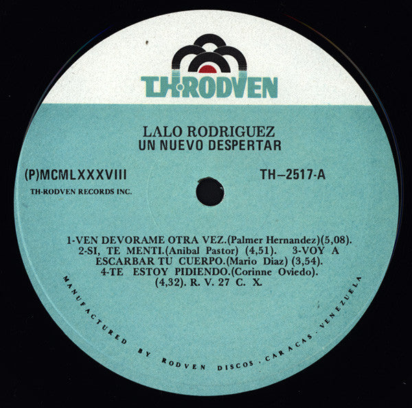 Lalo Rodriguez : Un Nuevo Despertar (LP, Album)